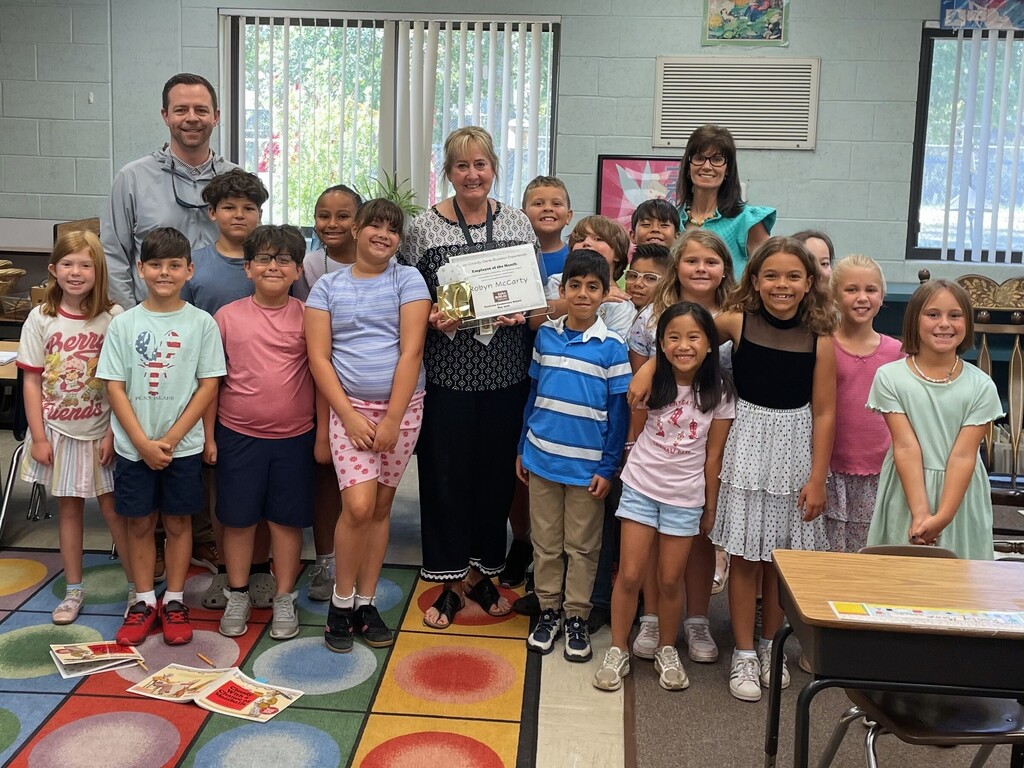 Mrs. McCarty has been a PES teacher for over 20 years.  Her dedication to her students, their families and her team have been a phenomenal staple at PES.  Her caring demeanor for her students attributes to their success and cultivates their love for learning.  As she prepares for her well-deserved retirement at the end of this year, we celebrate with her, but will miss her presence and incredible positivity on our campus each day...she will ALWAYS be a PES manatee!