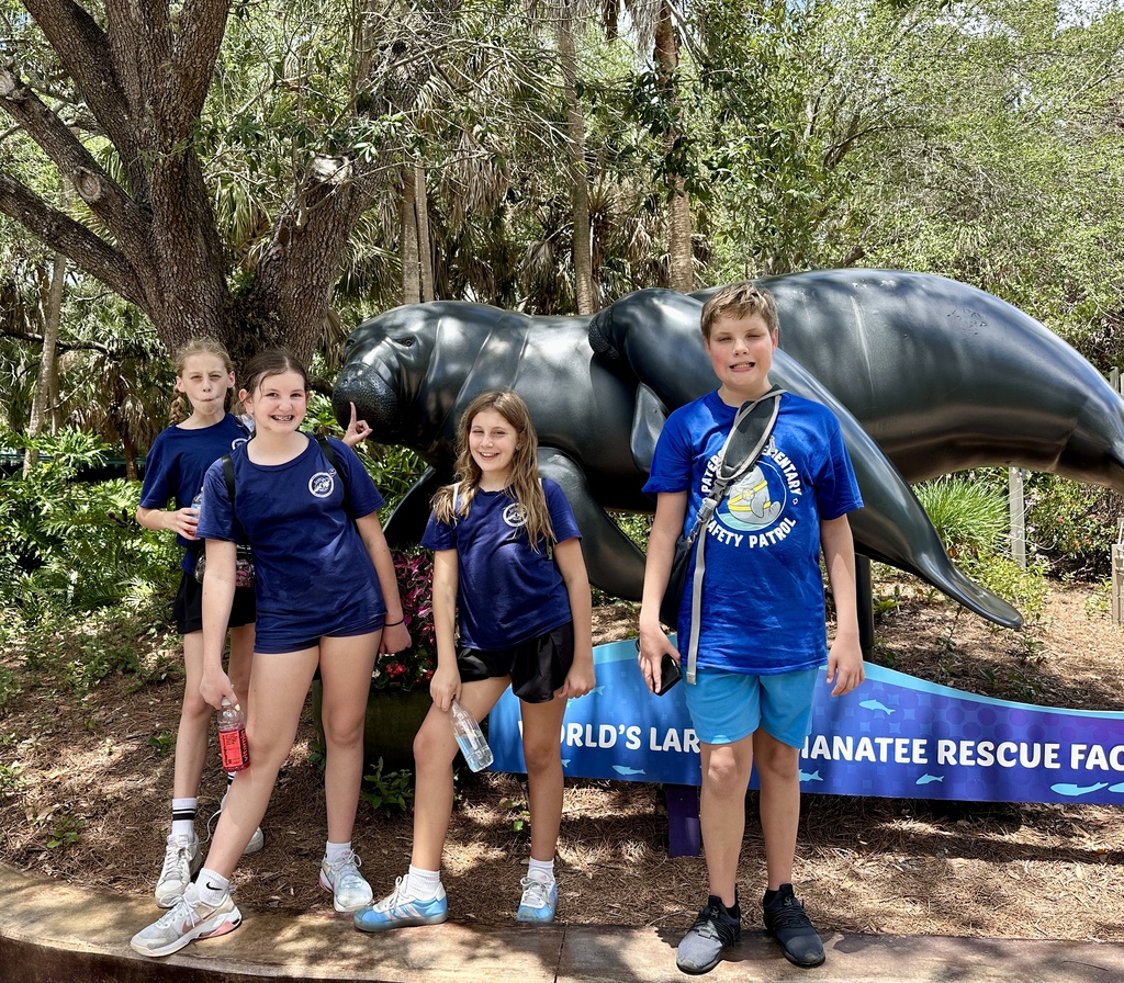 Our Safety Patrols and Manatee Morning News students took a well-deserved field trip to SeaWorld this week!  We want to extend a massive thank you to these dedicated individuals. Because of their hard work and commitment, our school stays safe, protected, and well-informed every single morning. We are so proud of the leadership they show daily, and we're thrilled they had such a fun day celebrating their hard work!