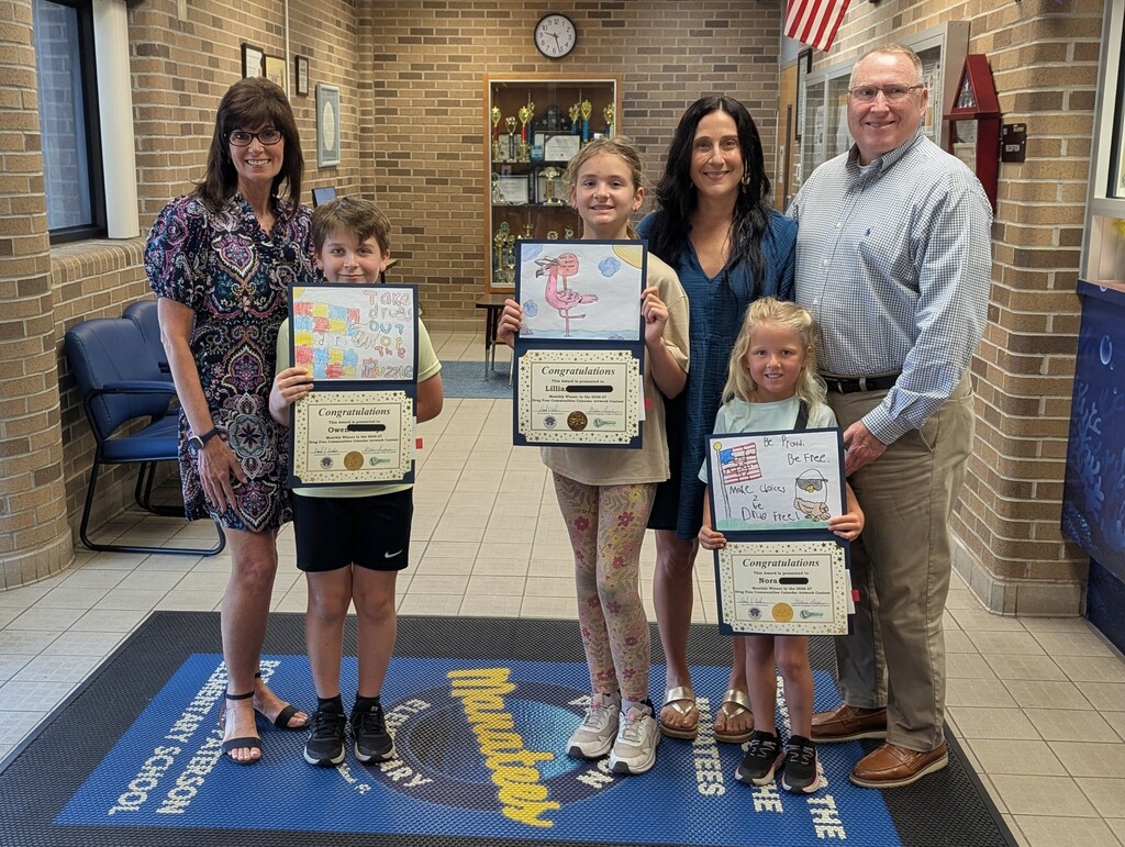 🎨✨ HUGE congratulations to our 3 amazing Manatee Artists! ✨🎨  We are incredibly proud to announce that these talented students were chosen by the district to have their artwork featured in the upcoming school year's Drug Free Calendar! 📅❤️  Out of so many entries, their creativity and powerful messages stood out to the district judges. Thank you for representing our school so beautifully—we can't wait to see your art hanging on walls all over the community!