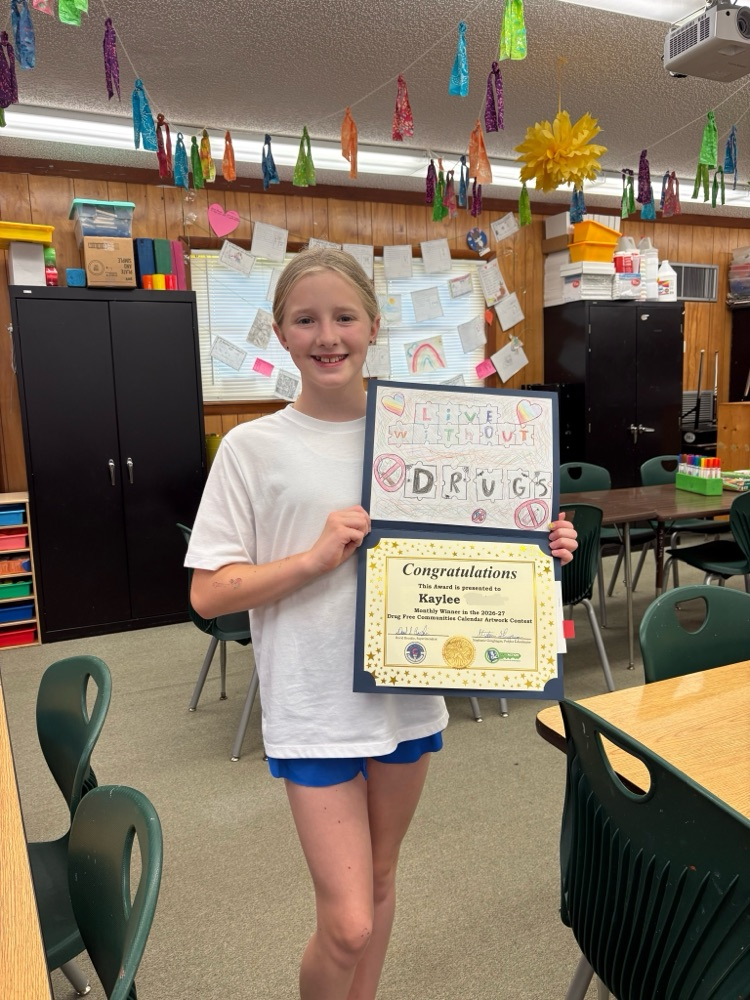 Red Ribbon Week Calendar Contest Winner