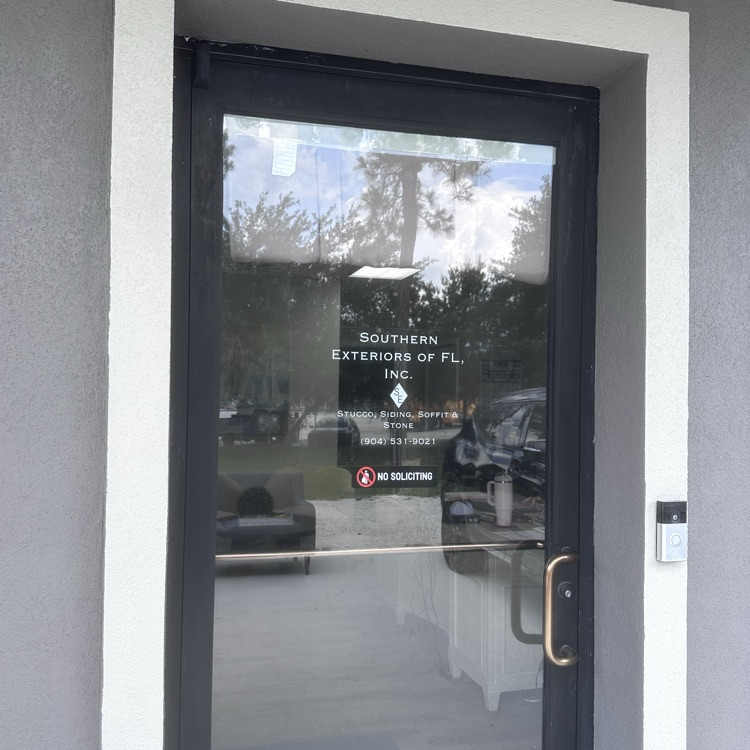 Picture of front door of southern exterior