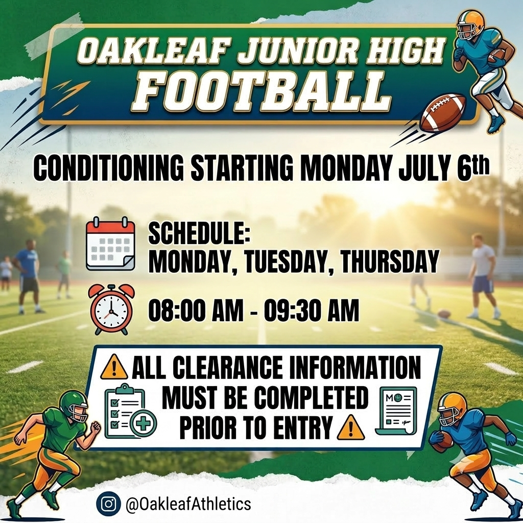 Conditioning for Football starting July 6th
