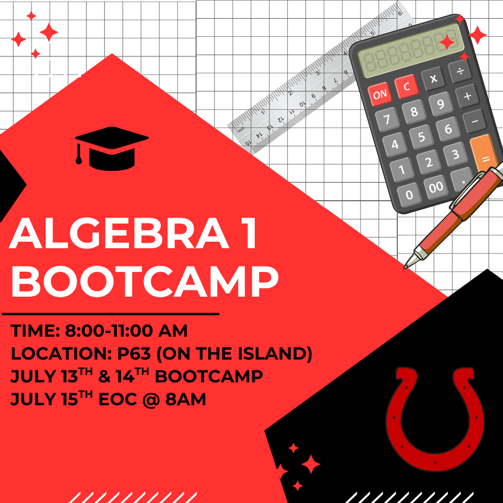 Algebra 1 Boot camp graphic