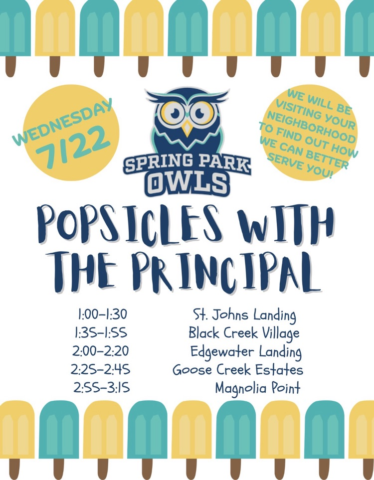 popsicles with principal