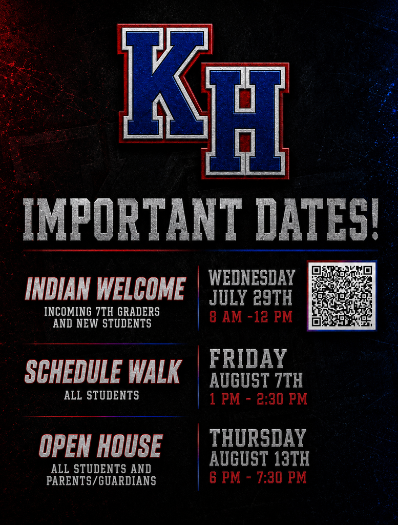 KHHS Important Dates!