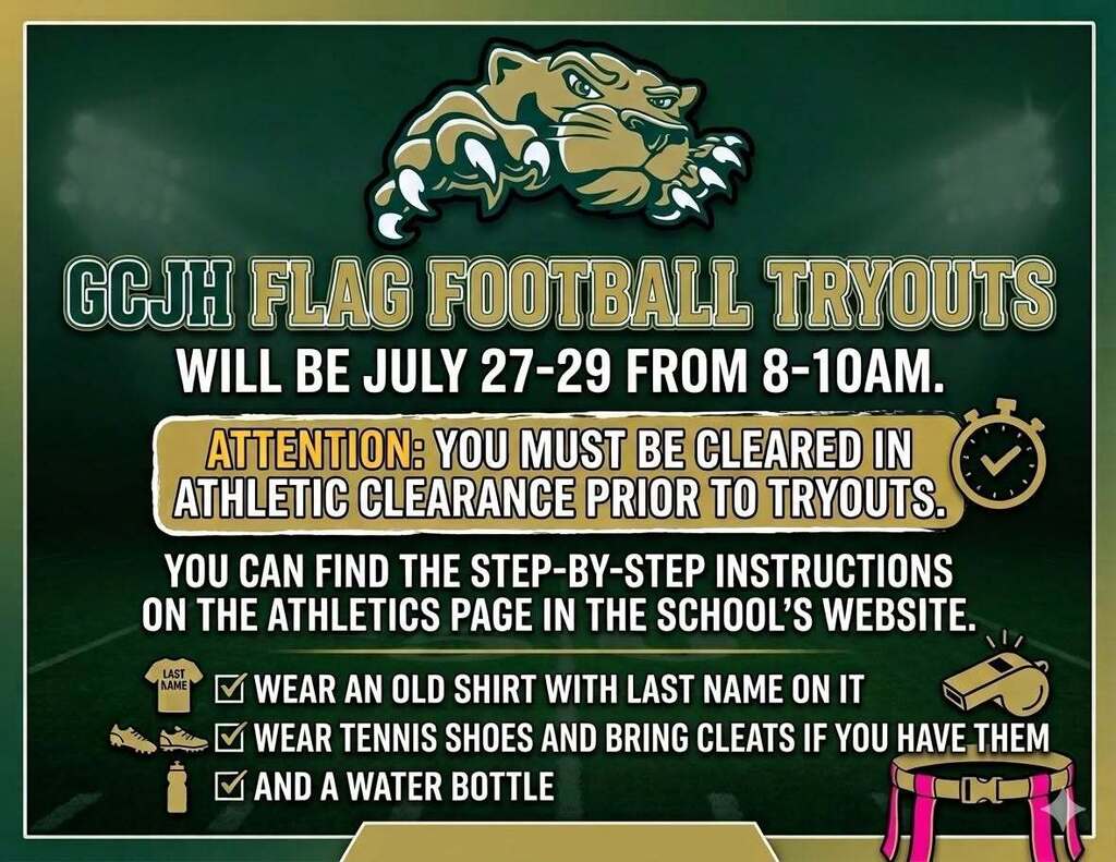 Flagg Football Tryouts Next Week