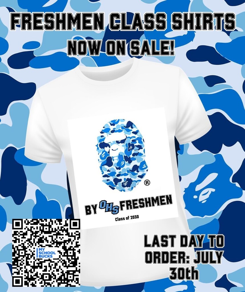 Freshman Class Shirt Sale Flyer