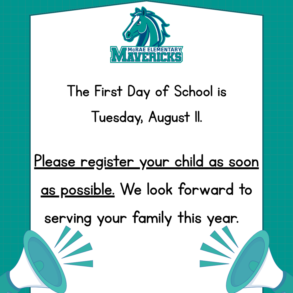 First Day of School is August 11th. Please register your child as soon as possible. We look forward to serving your family this year.