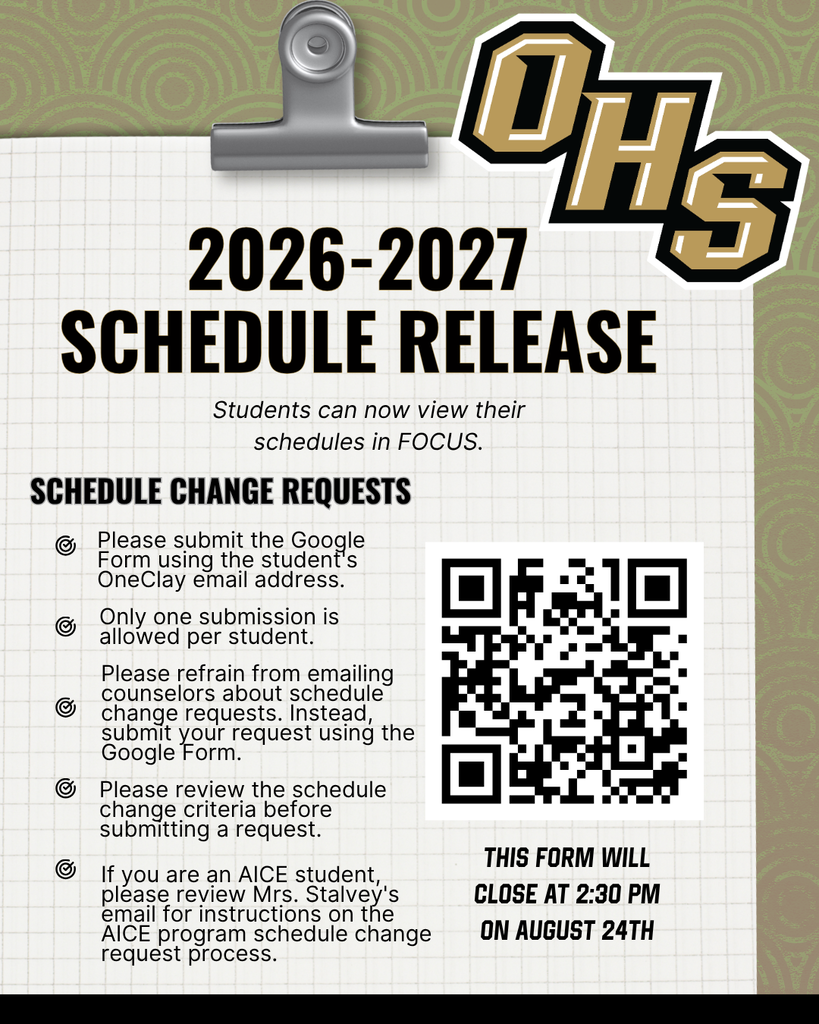 Schedule Change Request Form