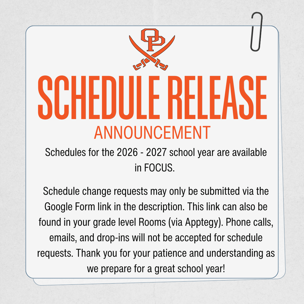 Schedule Change Request Flyer