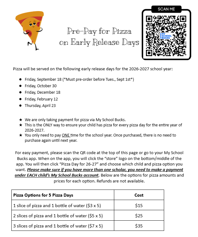 pizza flyer english