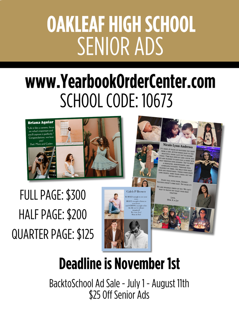 Yearbook Sale Flyer