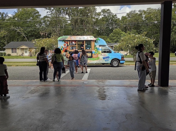 Students, Family, Staff, and Community partners at Meet the Teacher event