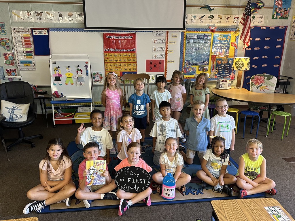 First day jitters? Not in 1st grade! 🚫🫨 Our sweet 1st graders started the year off right with a special batch of Jitter Juice! Smiles are in, nerves are out, and we are ready for the BEST year yet! 🎒✨ #FirstGradeFun #BackToSchool #JitterJuice #FirstDayJitters #TeacherLife