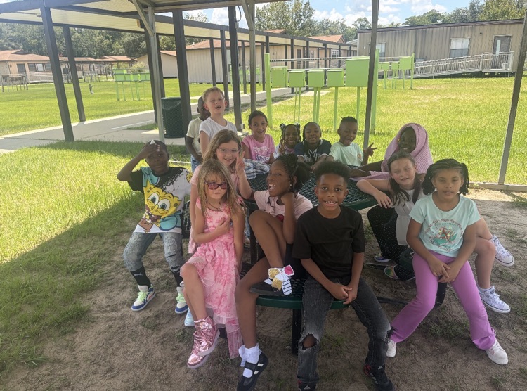 Students and Staff on the 1st day of school