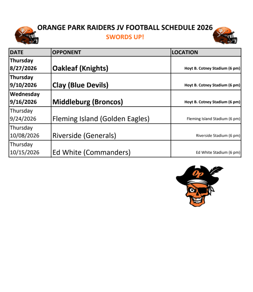 JV Football Schedule