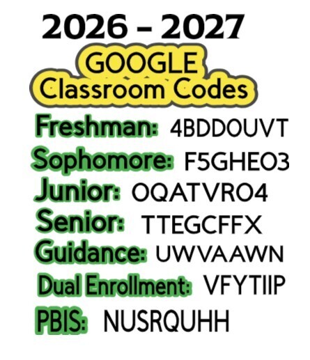 Google Classroom Codes