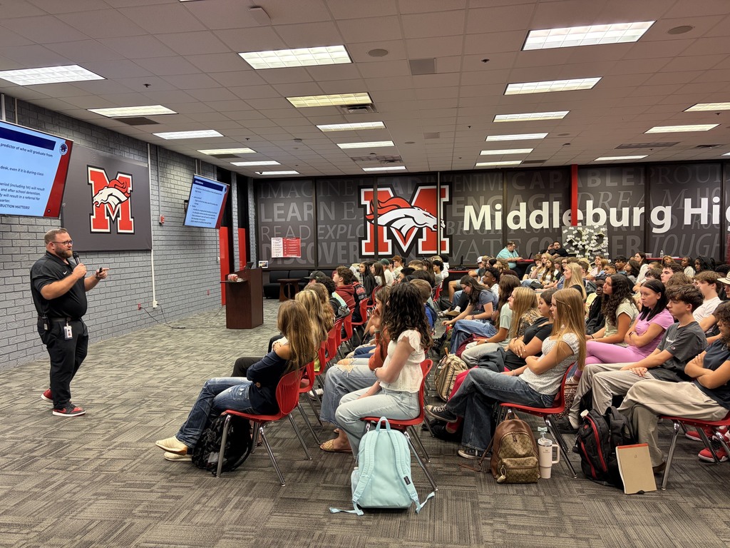Dean Ripley reviews tardy procedures, cell phone policies and safety and security protocol.