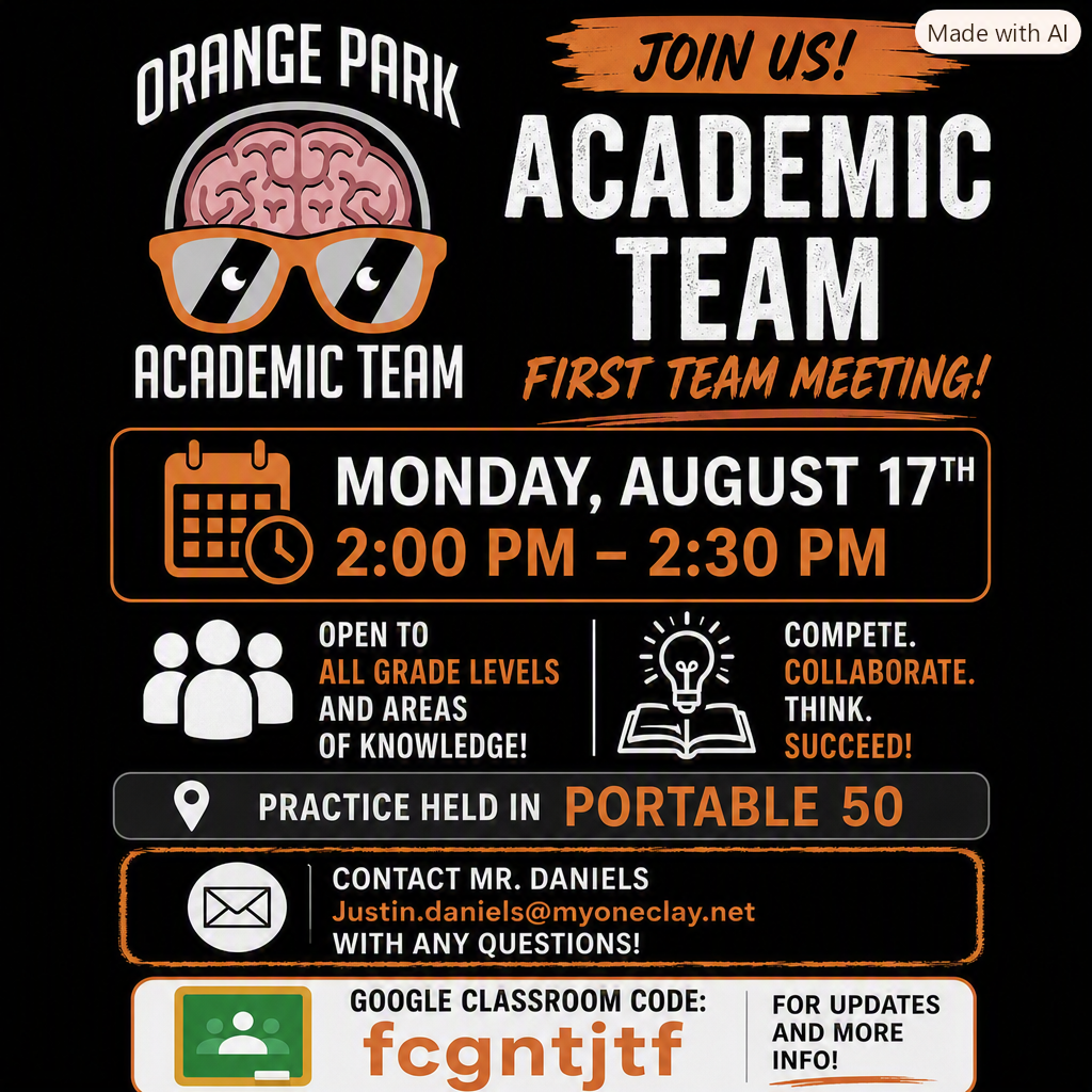 Academic Team Flyer
