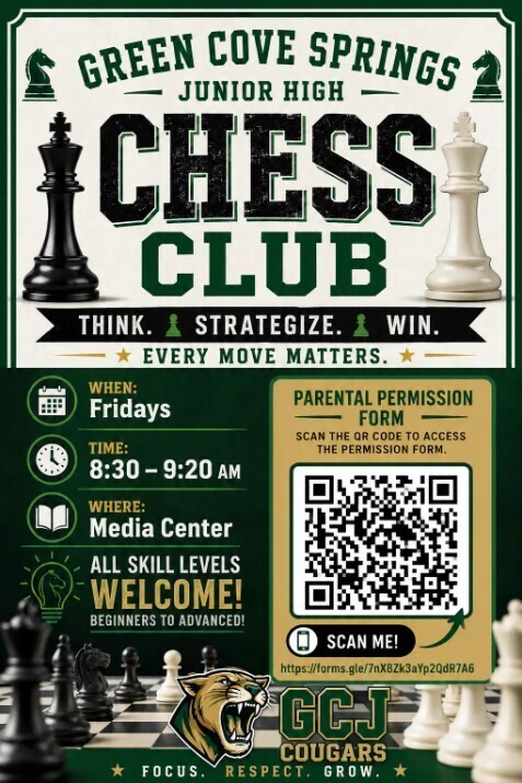 Chess Club Flyer- First meeting on Friday August 21