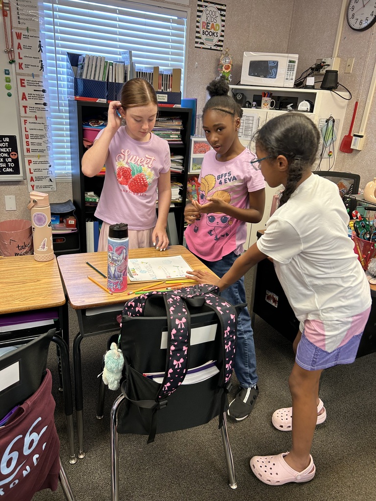 students presenting information to their class