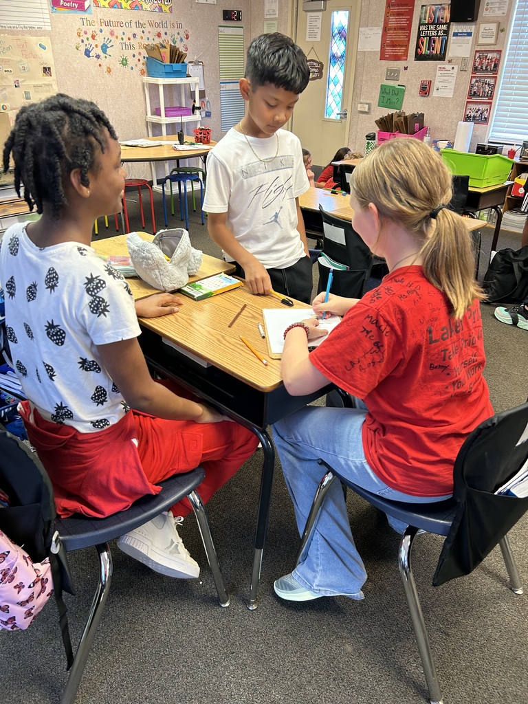 students presenting information to their class