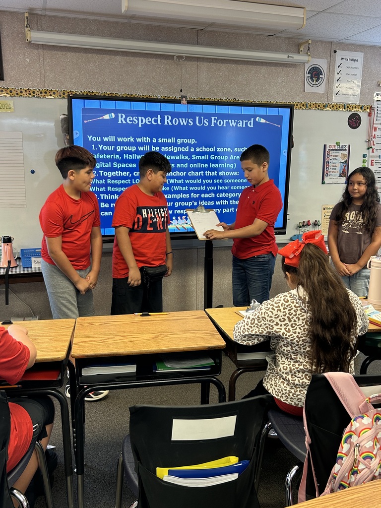 students presenting information to their class