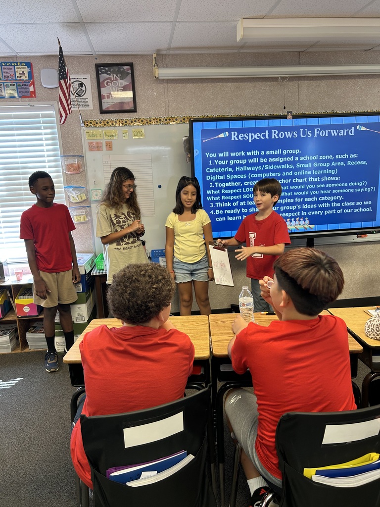 students presenting information to their class