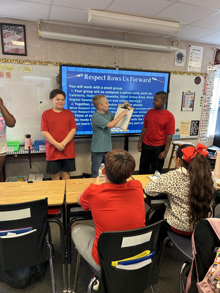 students presenting information to their class