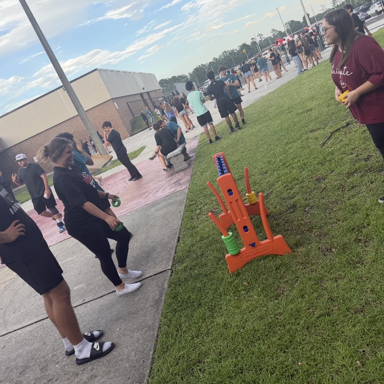 students playing