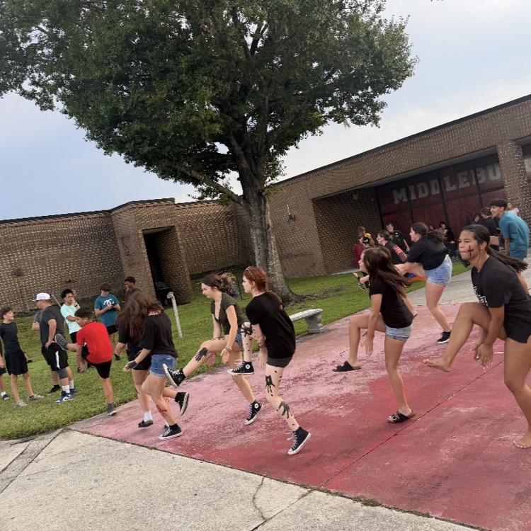 students dancing