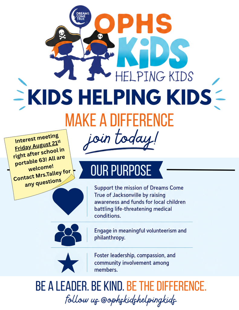 Kids Helping Kids Flyer