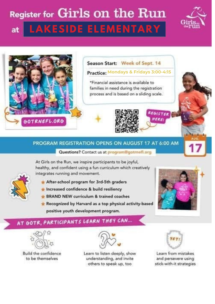GOTR flyer. Scan the QR code to reister for this group