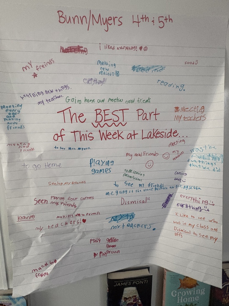 student's writing