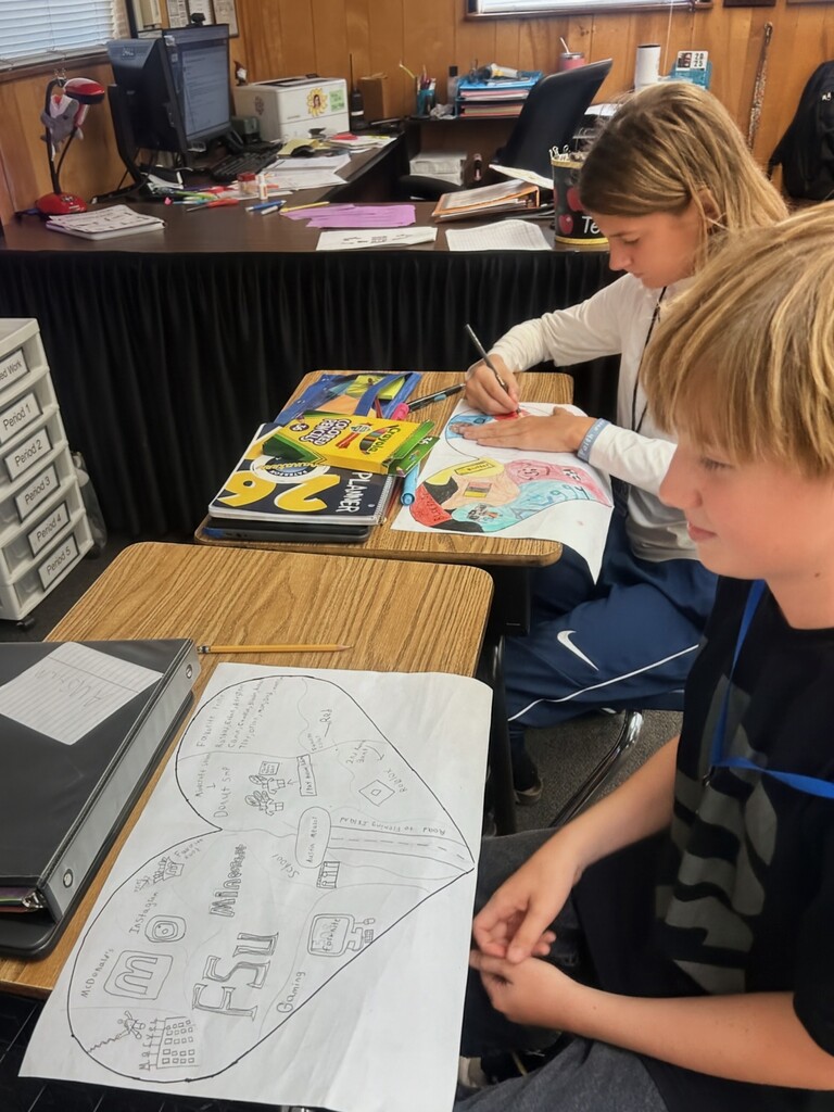 Time-traveling through the ages with Mrs. Creswell’s World History crew! 🧭✨ We’re mapping out major historical events—and putting a whole lot of heart into it. 🗺️❤️