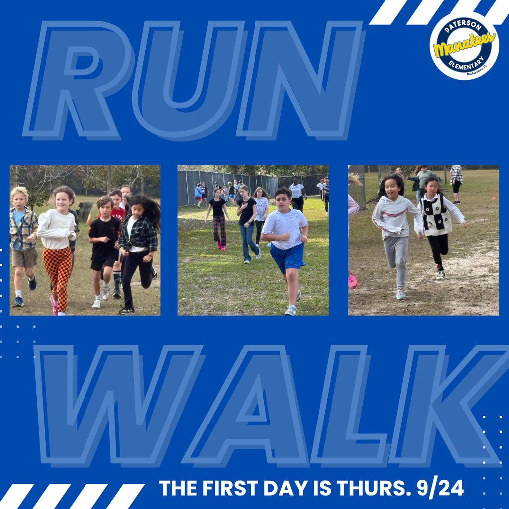 Lace up those sneakers, Manatee Families! 👟✨  Our K-6 Run/Walk Club registration is officially off to a flying start, and we don't want your kiddos to miss out on the fun! Whether they’re ready to sprint, jog, or power-walk their way through the year, it’s going to be an awesome season of energy, endurance, and high-fives. 🏃‍♂️🏃‍♀️  Mark Your Calendars: Sept. 17th: Parent Meeting for ALL new families (Get all the details & info!) Sept. 24th: First official RUN day! 🏁  Don't wait until the starting line fills up! Click the link below to lock in your spot for an amazing year ahead. Let’s get moving! 👇  https://www.myschoolbucks.com/ver2/prdembd?ref=ZZH4WPLXJ8082OZ_ZZ5RWYW4VHHO1WS