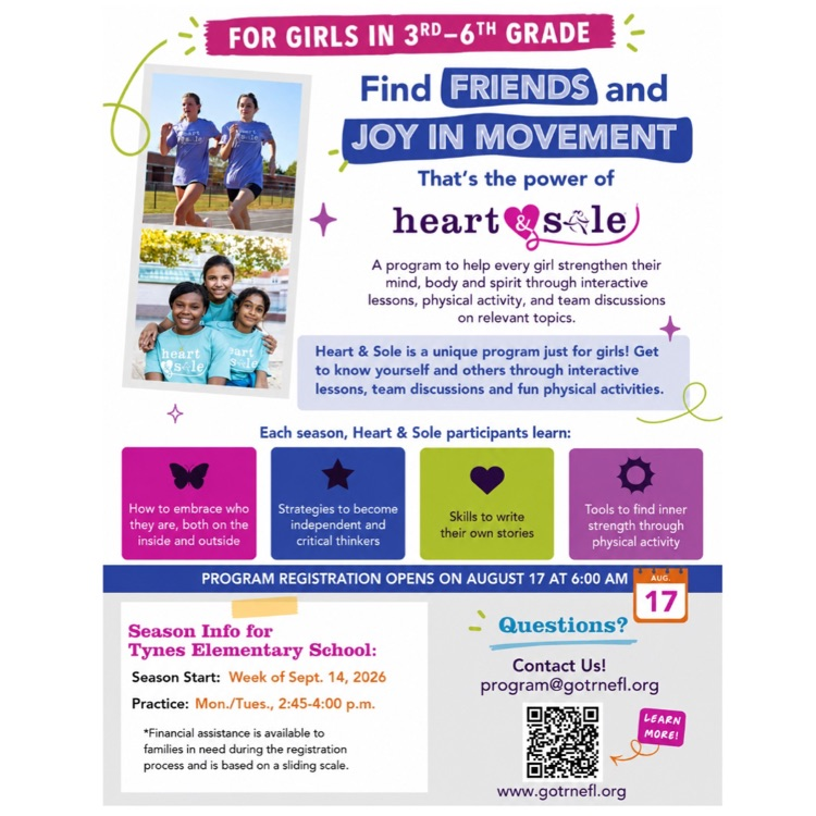 Girls on the Run signups are OPEN until Sept 4th! Calling all of our 3rd, 4th, 5th, and 6th grade girls! We’re putting together one amazing team with space for just 20 girls. Space is limited, so don’t wait to get your girl signed up!