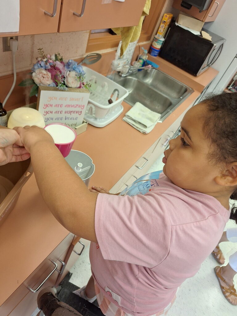 Scoops of fun and tons of science! 🍦✨ Our VPK scientists turned ice cream making into a deliciously hands-on lesson today. We practiced measuring, learned all about solids and liquids, and got to taste the ultimate tasty experiment! 🧪🥣😋