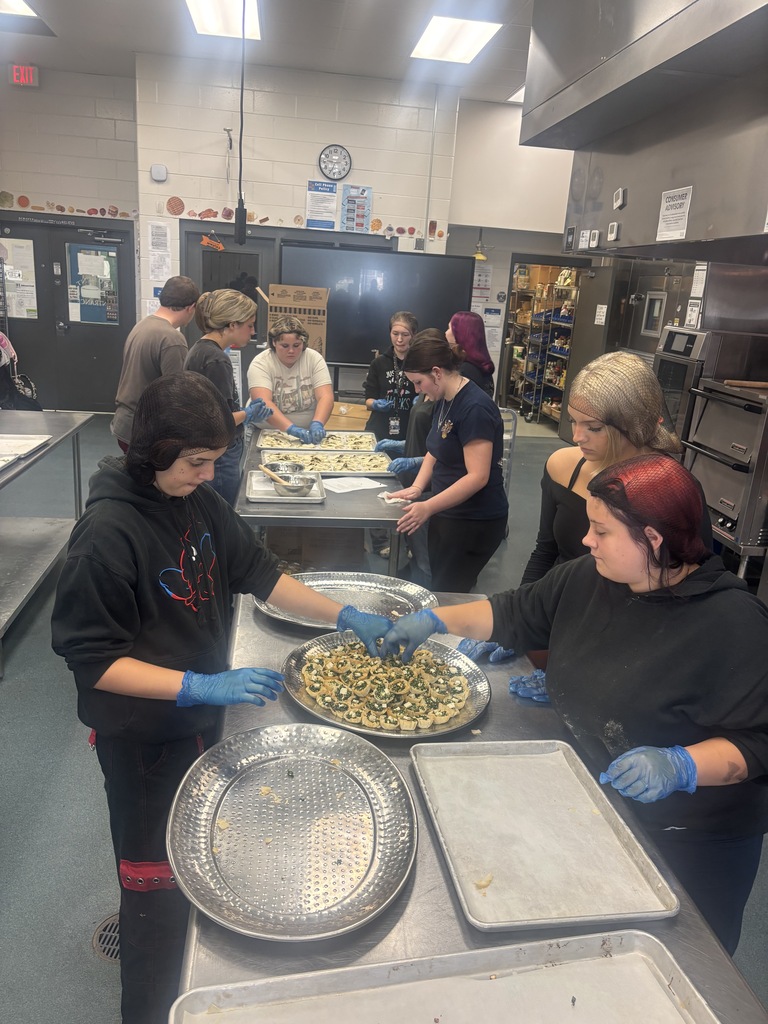 Too many cooks in the kitchen? Not when everyone owns their station. Today, Ms. Leach's students showcased their talent at a Tobacco-Free meeting hosted by KHH Culinary and CPS. Culinary 2 and 3 students catered hors d'oeuvres and refreshments for the CPS guests. #OneTribe #TobaccoFree
