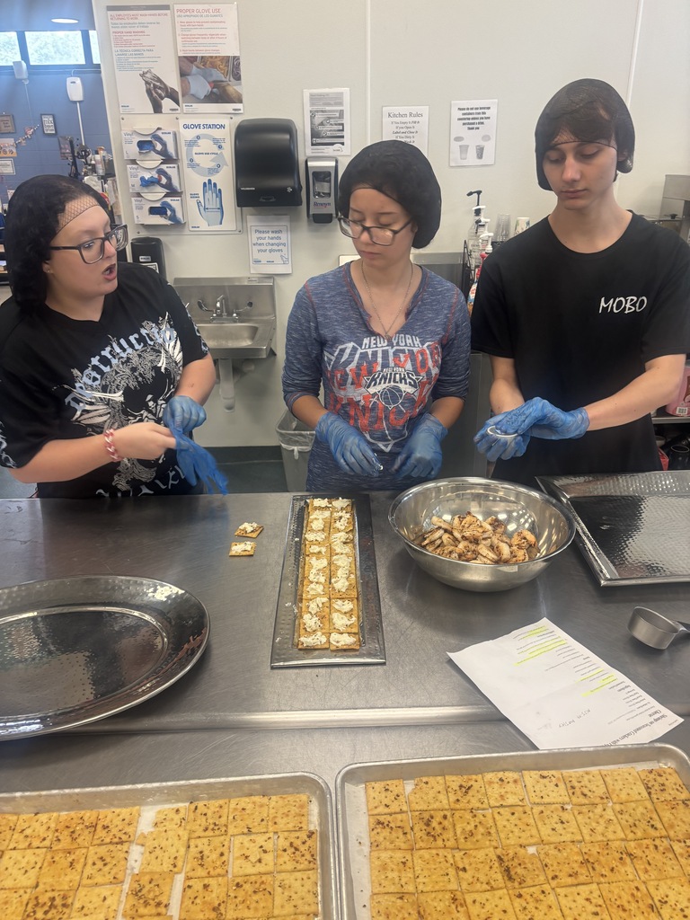 Too many cooks in the kitchen? Not when everyone owns their station. Today, Ms. Leach's students showcased their talent at a Tobacco-Free meeting hosted by KHH Culinary and CPS. Culinary 2 and 3 students catered hors d'oeuvres and refreshments for the CPS guests. #OneTribe #TobaccoFree