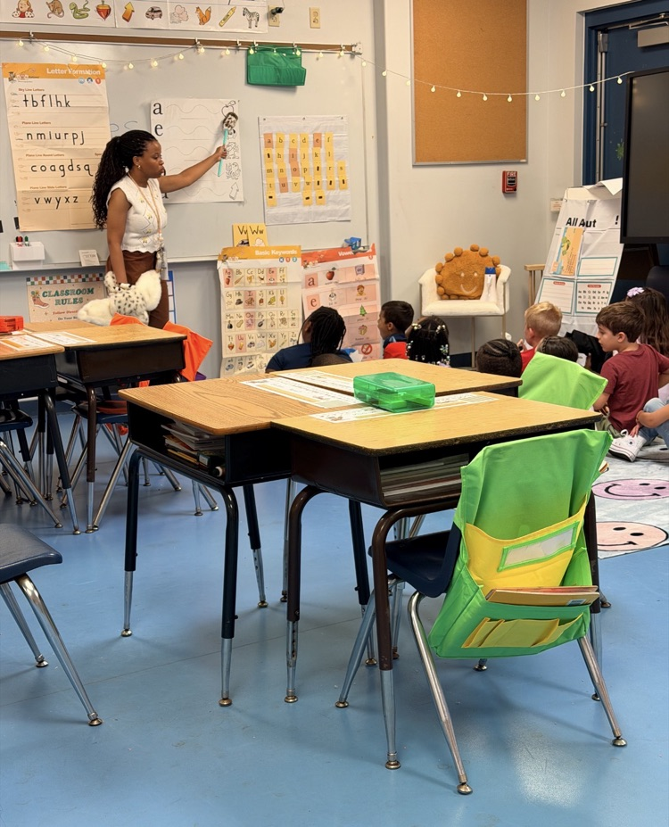Kindergarten Students learning and following expectations in class
