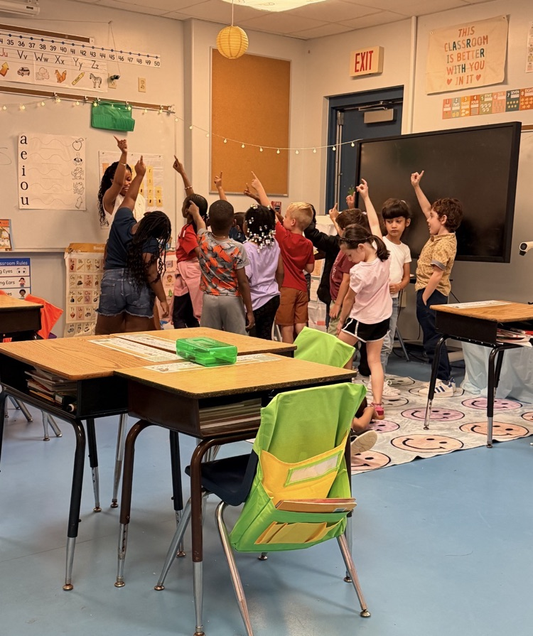 Kindergarten Students learning and following expectations in class