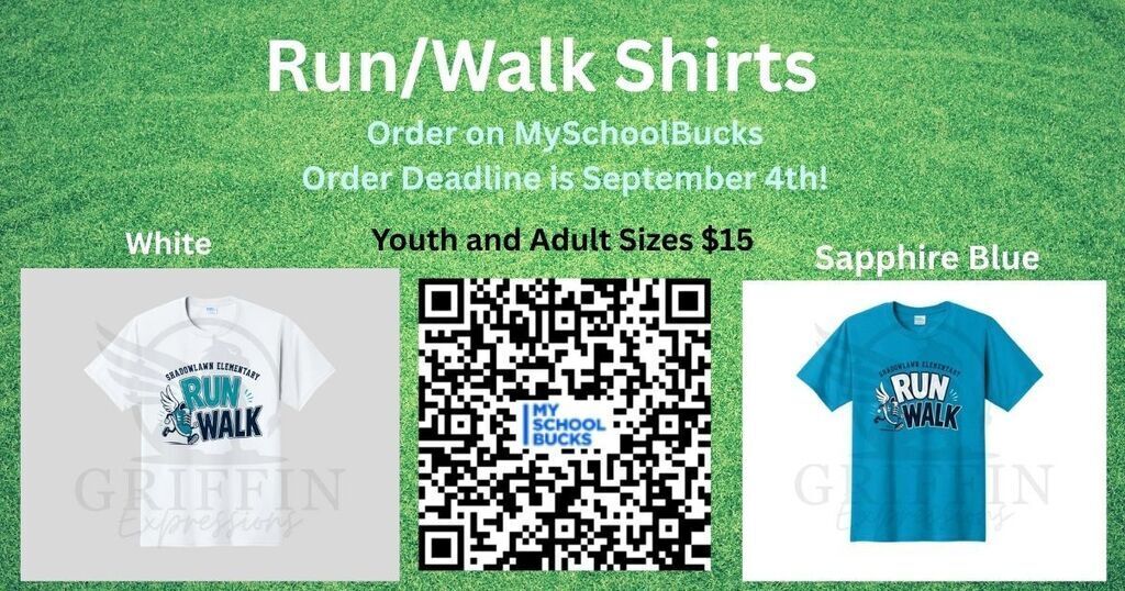 Run/Walk shirt sale with qr code