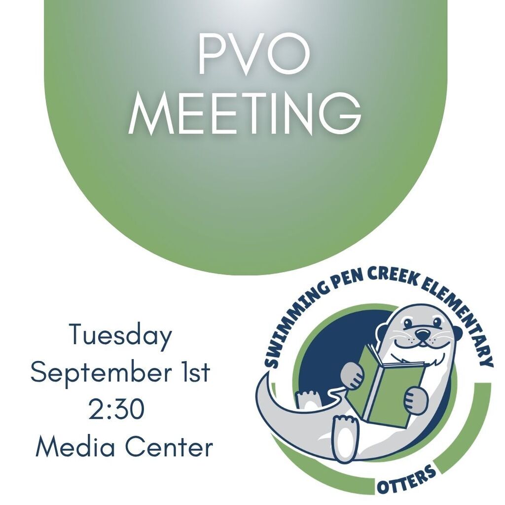 Advertisement for a meeting with an otter logo, green background, and date and time details.