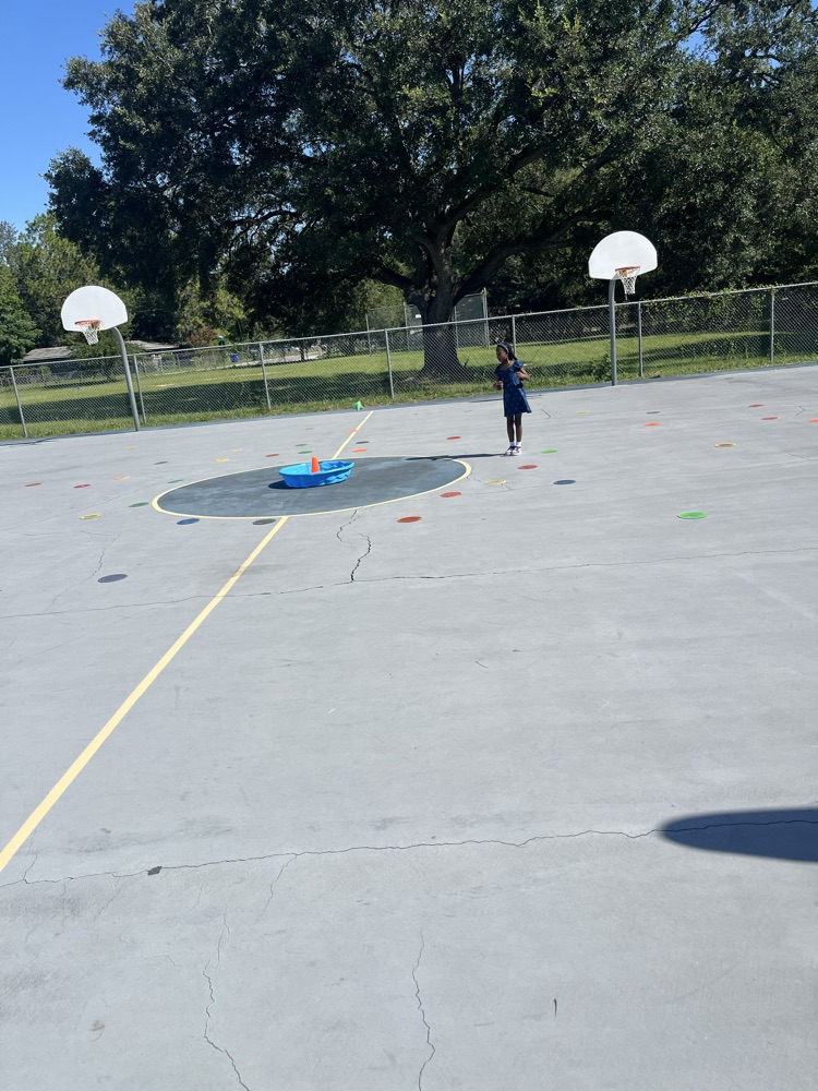 Students playing Make it, Take it outside 