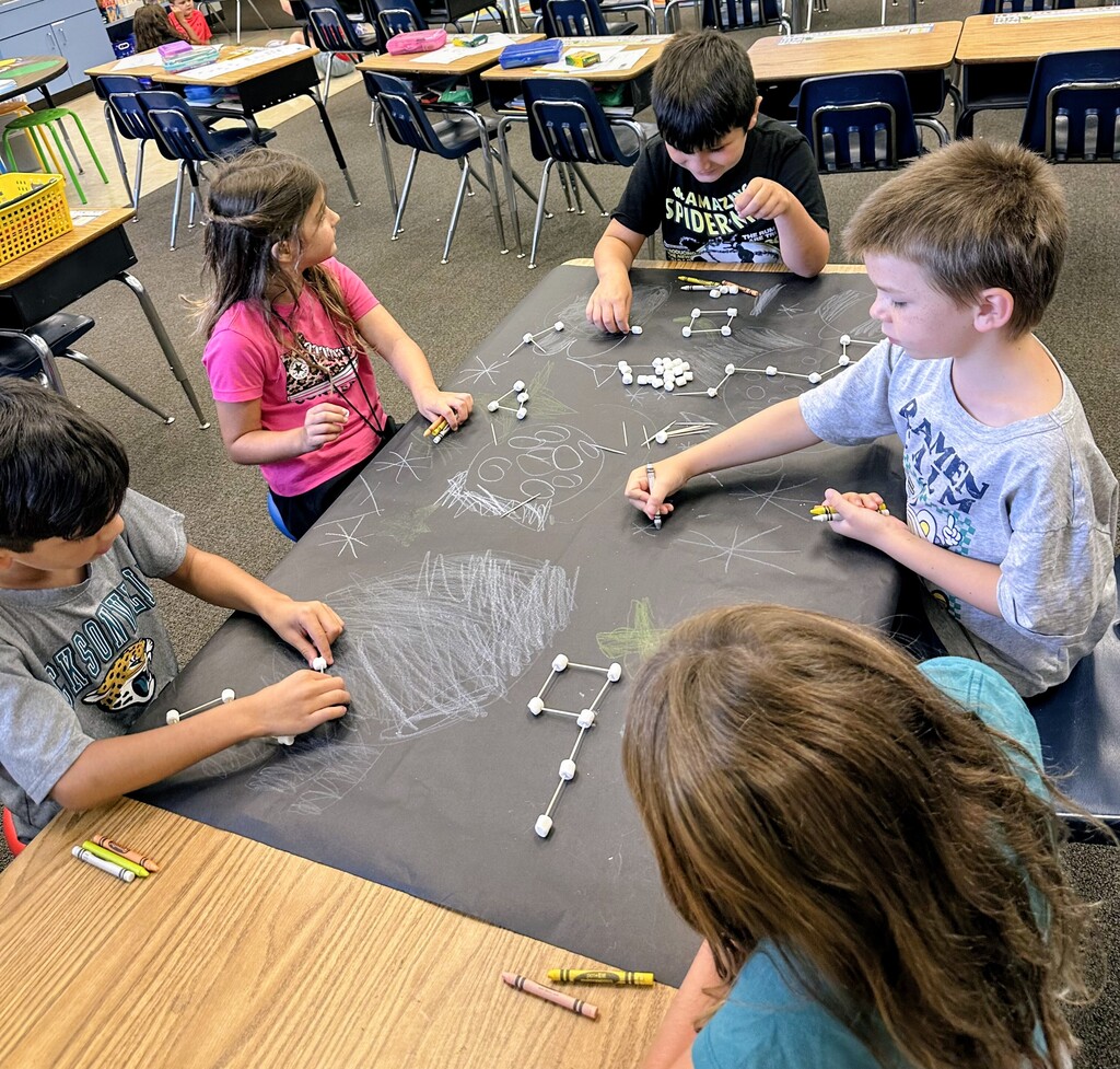 The future is looking extra bright in 1st grade! ✨🌟  Young scientists in Mrs. Spinks and Ms. Stankiewicz’s classes teamed up to show off everything they’ve learned about the night sky! 🌙🔭 From constellations to cosmic facts, we definitely have a whole lot of STARS shining bright at PES! 💫🚀  #PESFirstGrade #YoungScientists #NightSky #STEMinAction #ShineBright