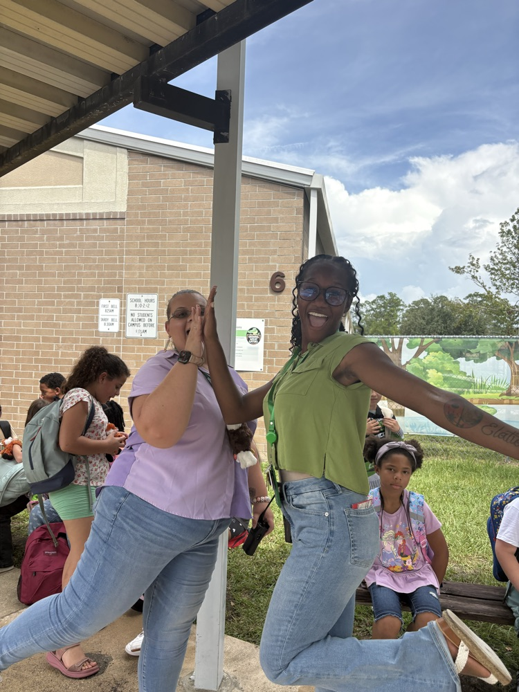 Students and Staff posing and having fun for photos 