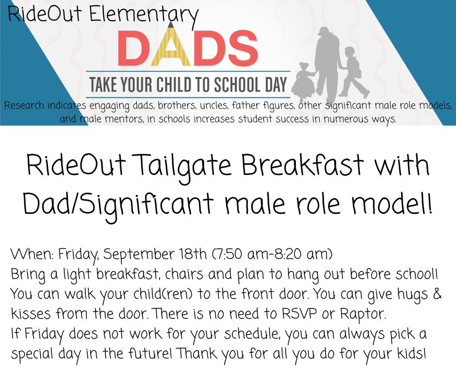 Dads Take Your Child to School Day!