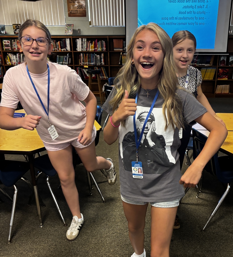📚 Big kid energy meets big book energy!  Our 6th graders were practically bursting through the library doors to hunt down their next great read. Safe to say the love of reading is alive and thriving with our oldest Manatees! 🦛✨