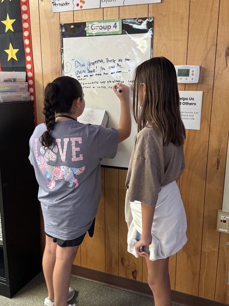 Our 6th grade ELA students became Theme Detectives! 🔎  As part of our study through the curriculum text, students participated in a gallery walk to review text evidence, evaluate possible themes, and determine which theme was best supported by the story. Students collaborated, discussed their thinking, and used evidence to explain how the characters’ experiences developed the author’s message about life.  We are building strong readers who can support their ideas with evidence! 💙📖